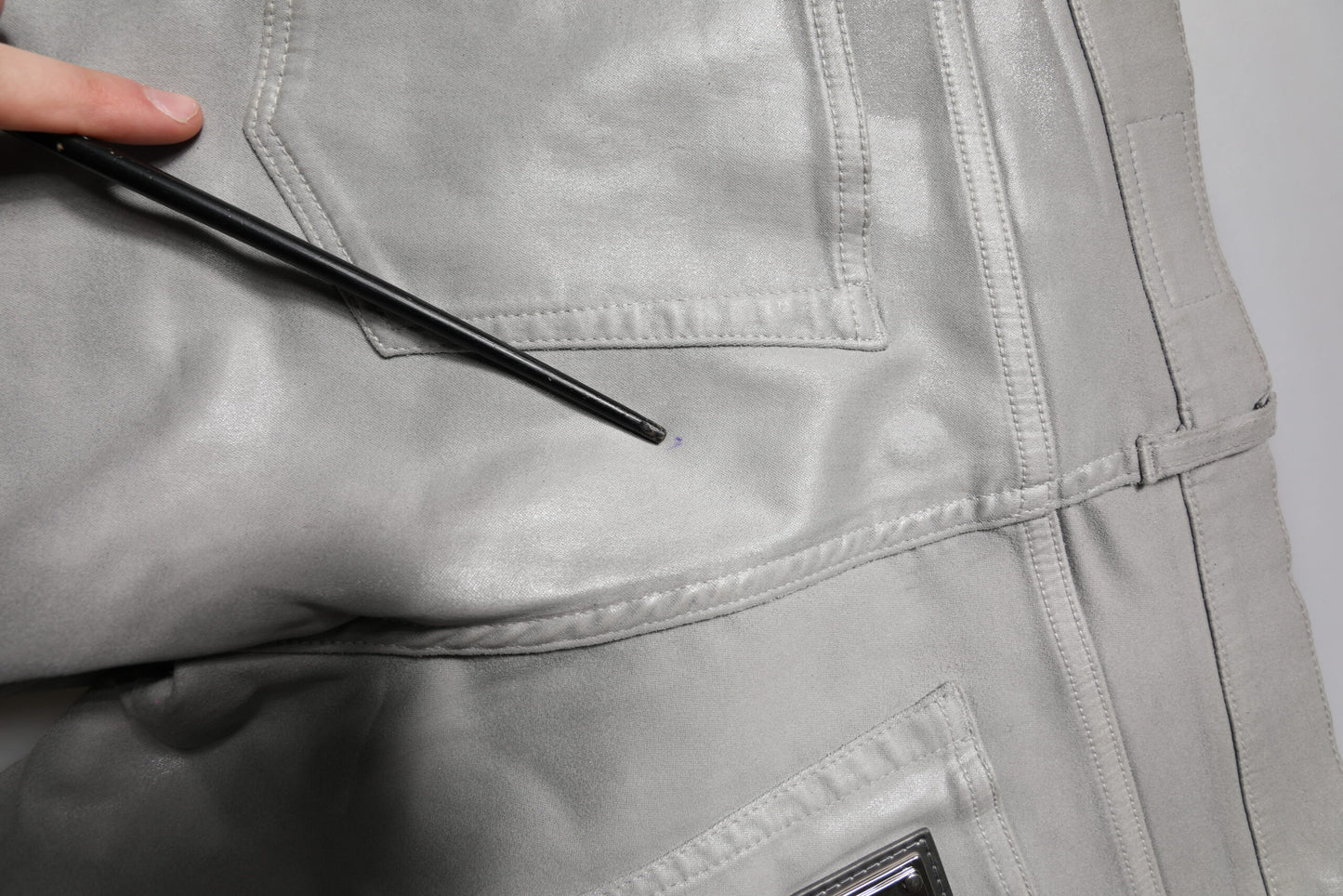 Dolce &amp; Gabbana Graue Slim Fit Jeans aus Baumwollstretch für Herren