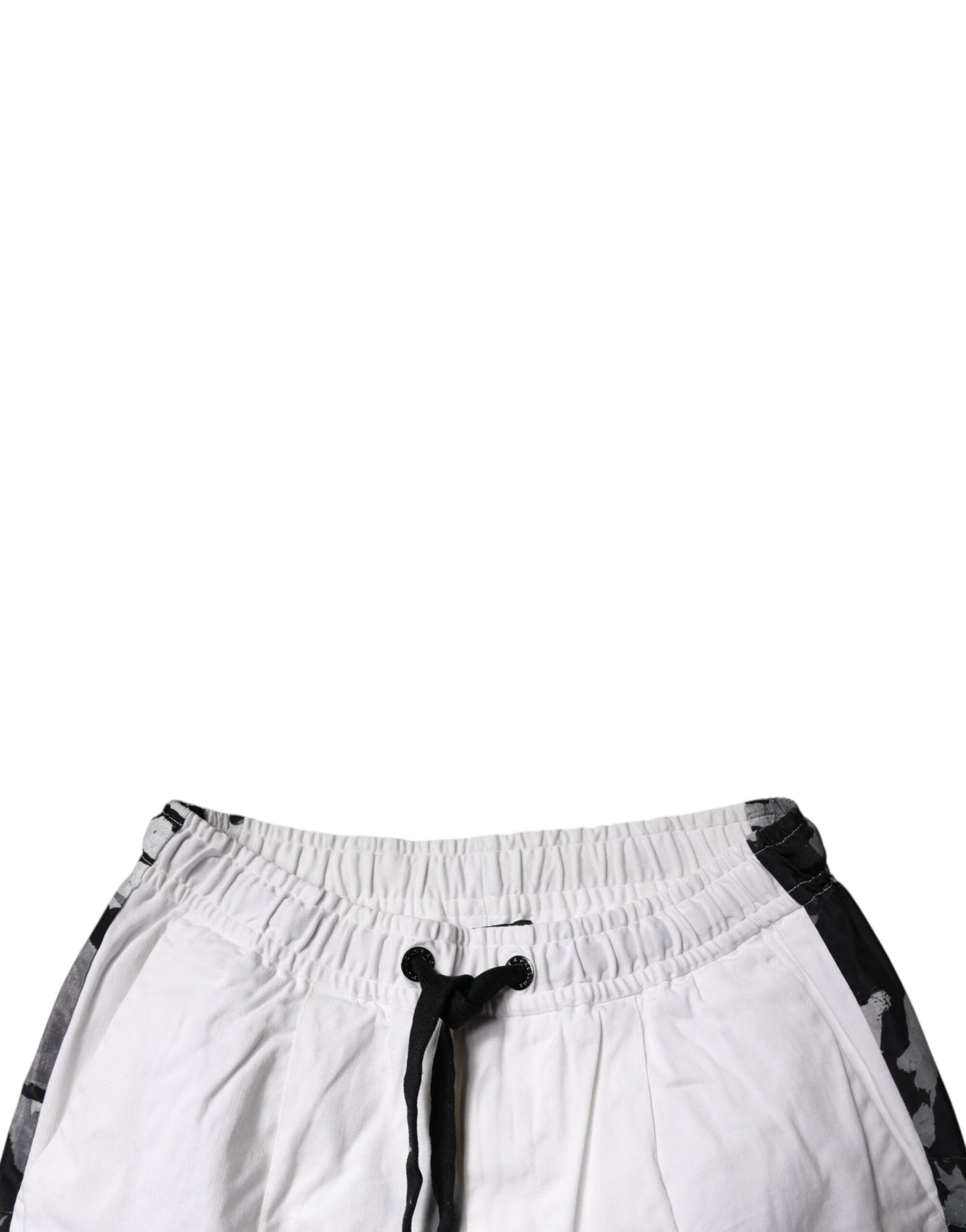 Dolce &amp; Gabbana – Weiße Cargo-Jogginghose aus Baumwolle