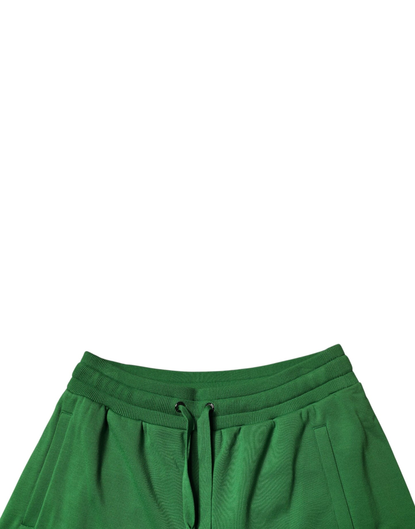 Dolce &amp; Gabbana Grüne Herren-Sweatshorts aus Baumwolle, Bermudashorts