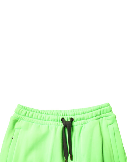 Dolce &amp; Gabbana Grüne Patchwork-Camouflage-Cargo-Shorts für Herren