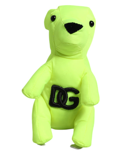 Dolce &amp; Gabbana Schlüsselanhänger mit grünem Bären-Logo-Stickerei