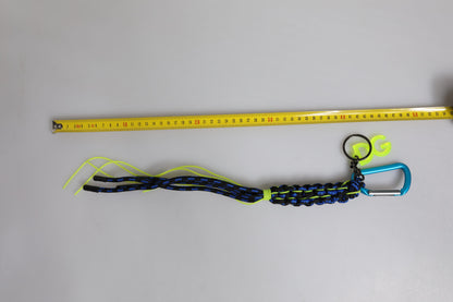 Dolce &amp; Gabbana Multicolor Tape String DG Logo Schlüsselanhänger Polyester Schlüsselanhänger