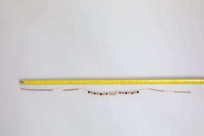 Dolce &amp; Gabbana – Halskette mit Logoanhänger aus Holzperlen in Schwarz und Gold