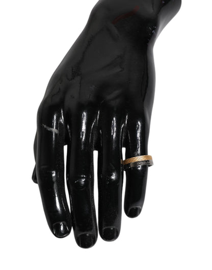 Dolce &amp; Gabbana – Goldfarbener Ring aus echtem Messing mit DG-Logo