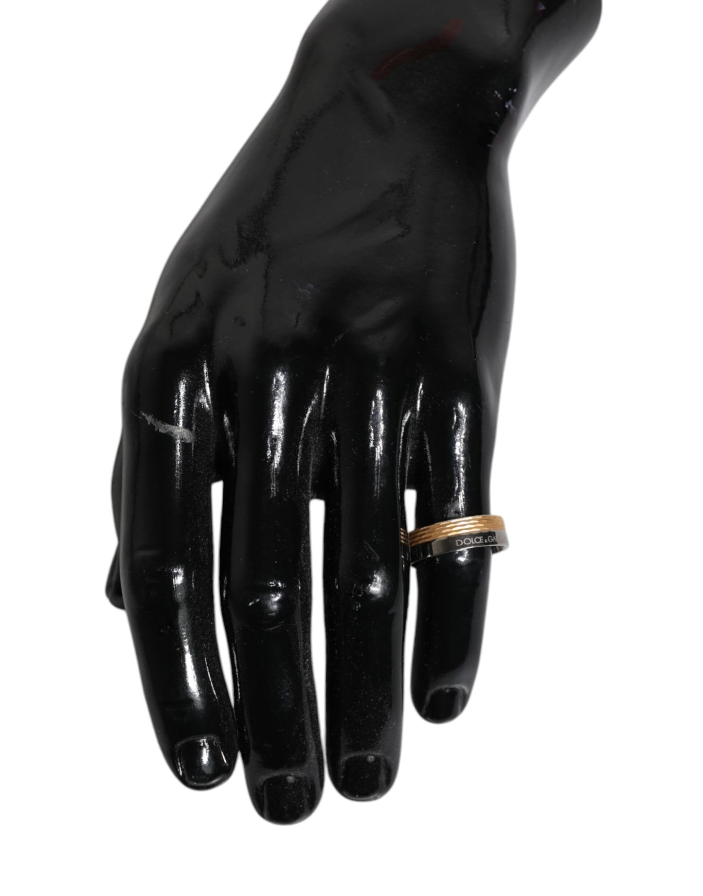 Dolce &amp; Gabbana – Goldfarbener Ring aus echtem Messing mit DG-Logo