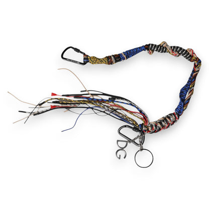 Dolce &amp; Gabbana – Mehrfarbiger Schultergurt mit geflochtenem Seil und Logo