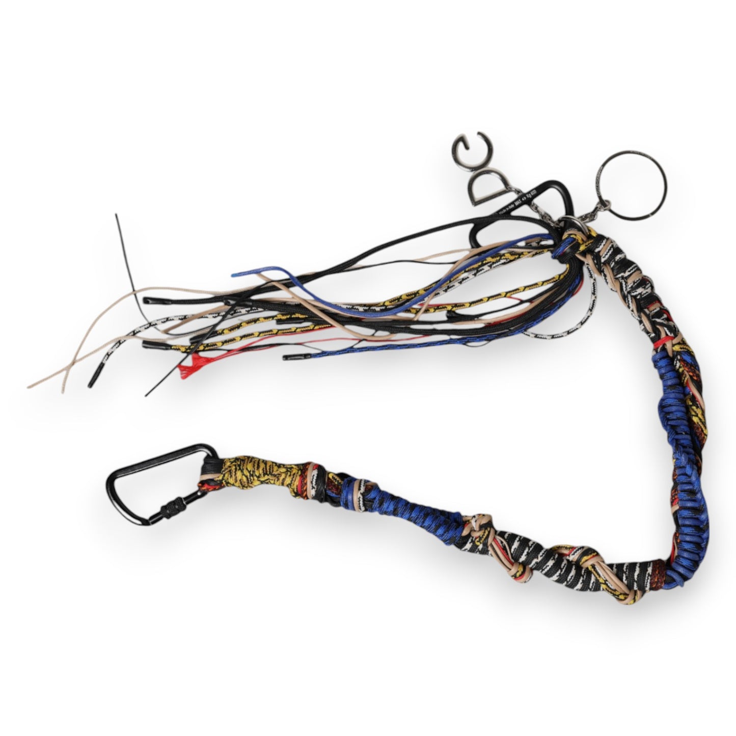 Dolce &amp; Gabbana – Mehrfarbiger Schultergurt mit geflochtenem Seil und Logo