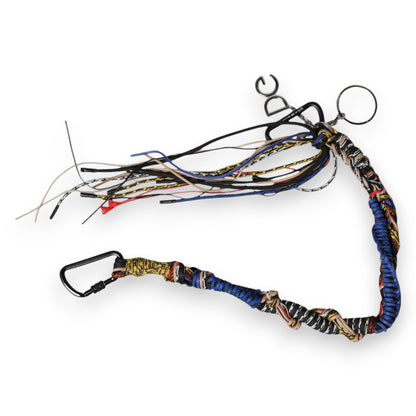 Dolce &amp; Gabbana – Mehrfarbiger Schultergurt mit geflochtenem Seil und Logo