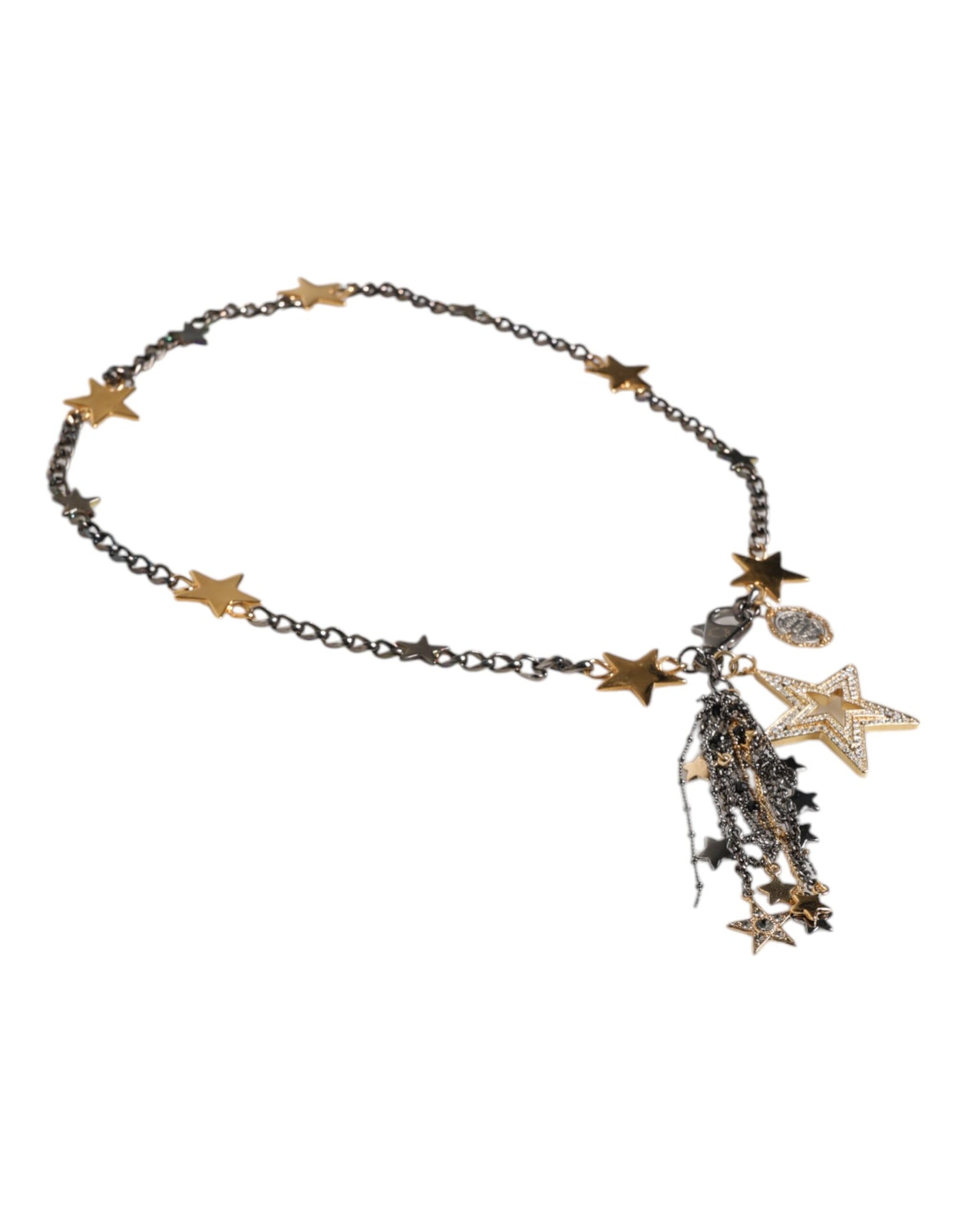 Dolce &amp; Gabbana – Taillengürtel mit Kettenverzierung aus silber-goldenem Messing