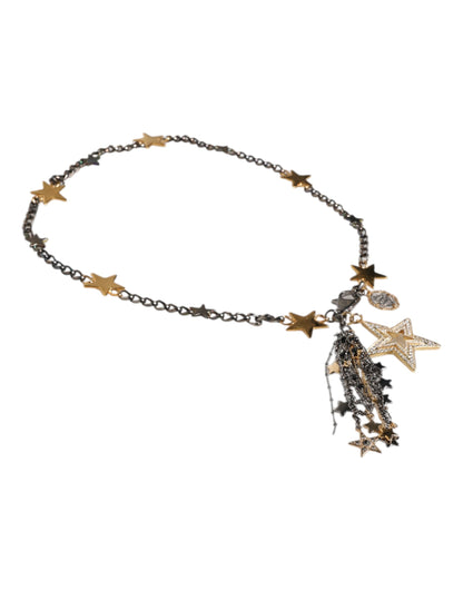 Dolce &amp; Gabbana – Taillengürtel mit Kettenverzierung aus silber-goldenem Messing