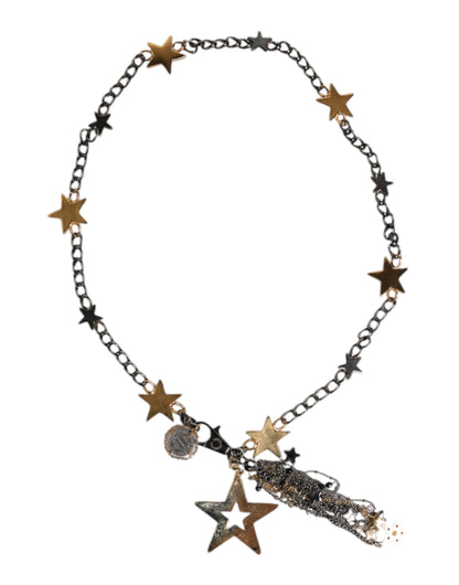 Dolce &amp; Gabbana – Taillengürtel mit Kettenverzierung aus silber-goldenem Messing