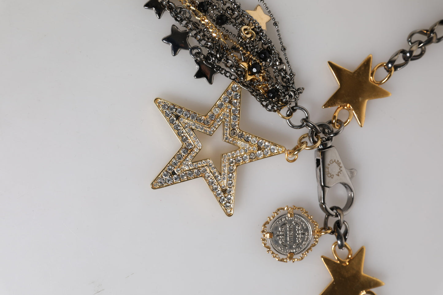 Dolce &amp; Gabbana – Taillengürtel mit Kettenverzierung aus silber-goldenem Messing