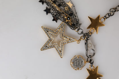 Dolce &amp; Gabbana – Taillengürtel mit Kettenverzierung aus silber-goldenem Messing