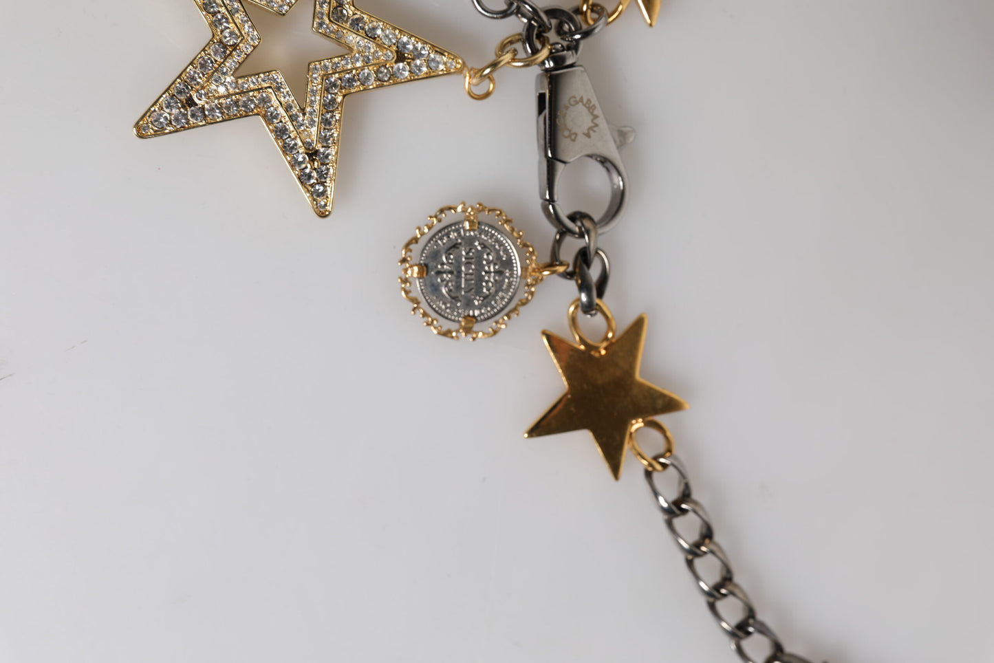 Dolce &amp; Gabbana – Taillengürtel mit Kettenverzierung aus silber-goldenem Messing