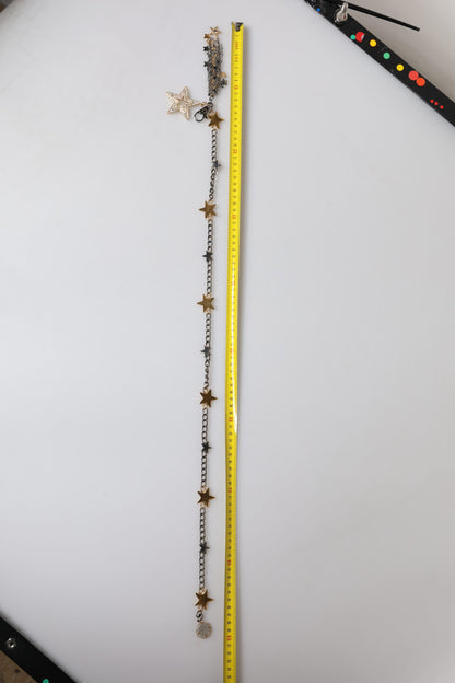 Dolce &amp; Gabbana – Taillengürtel mit Kettenverzierung aus silber-goldenem Messing