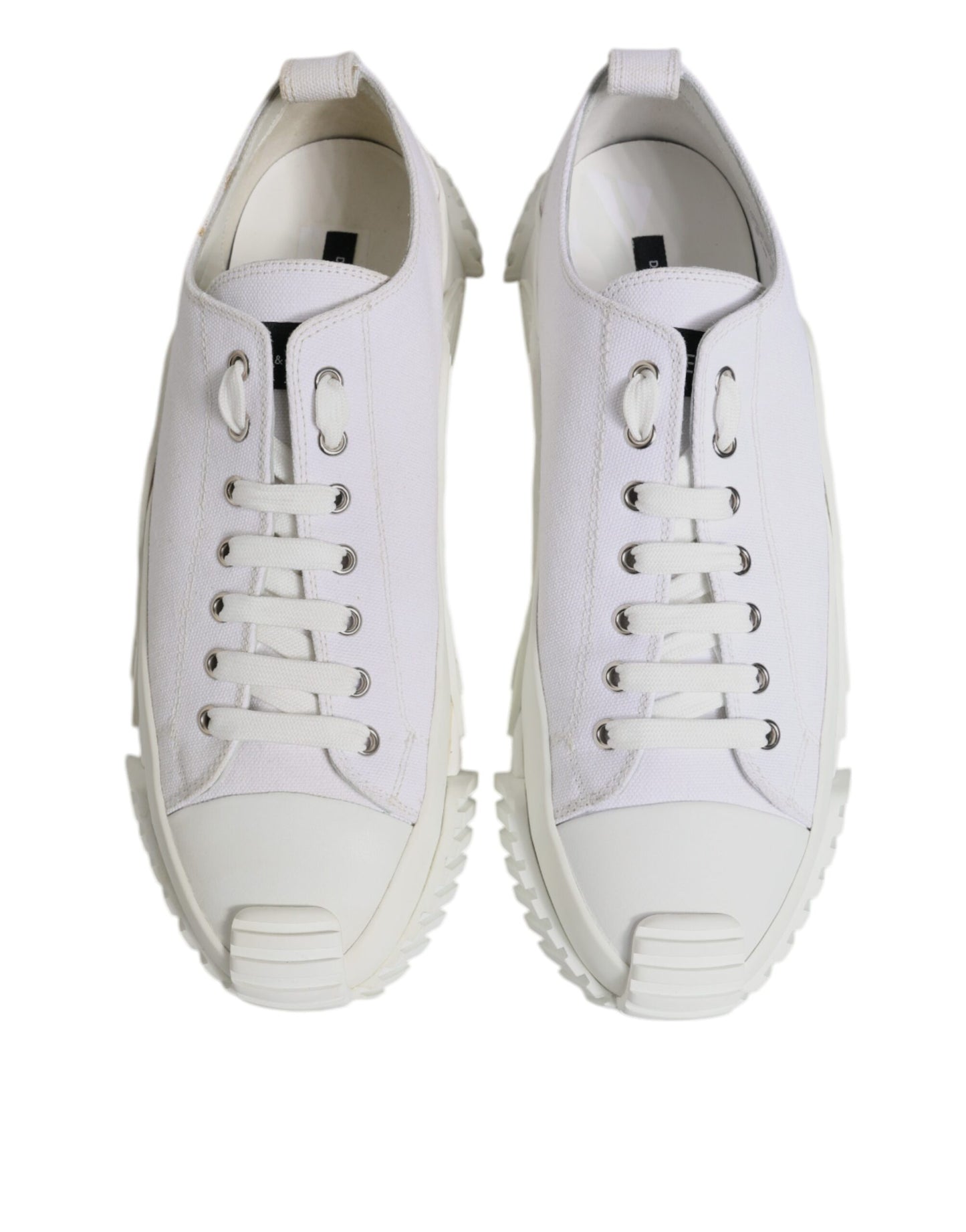 Dolce &amp; Gabbana – Weiße Leder-Sneakers „NS1“ in Niedrig