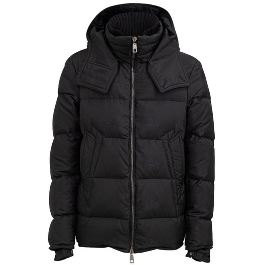 Dolce &amp; Gabbana Schwarze, durchgehende Jacke aus Baumwolle