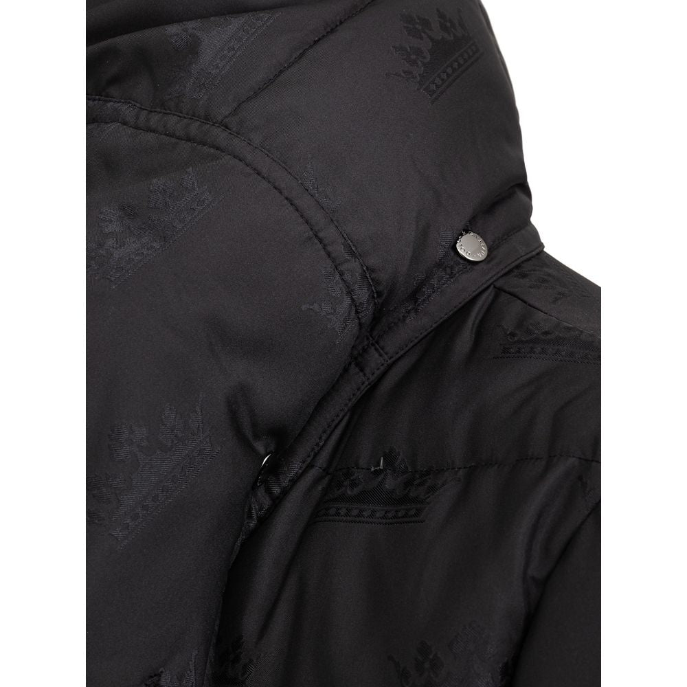 Dolce &amp; Gabbana Schwarze, durchgehende Jacke aus Baumwolle