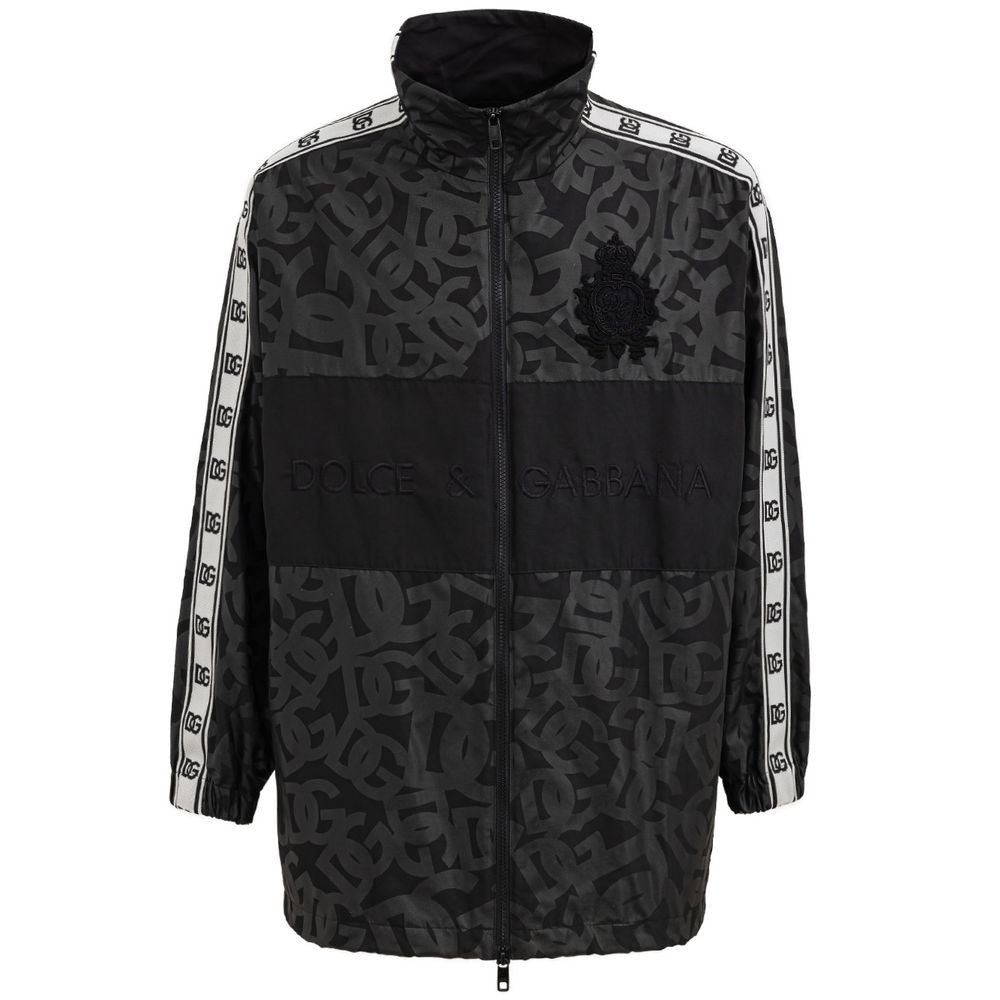 Dolce &amp; Gabbana Jacke aus schwarzem Polyester