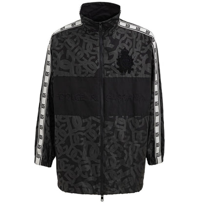 Dolce &amp; Gabbana Jacke aus schwarzem Polyester
