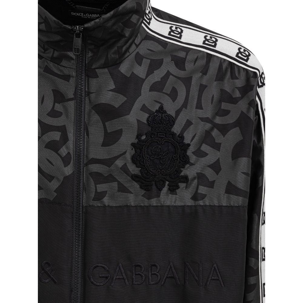 Dolce &amp; Gabbana Jacke aus schwarzem Polyester