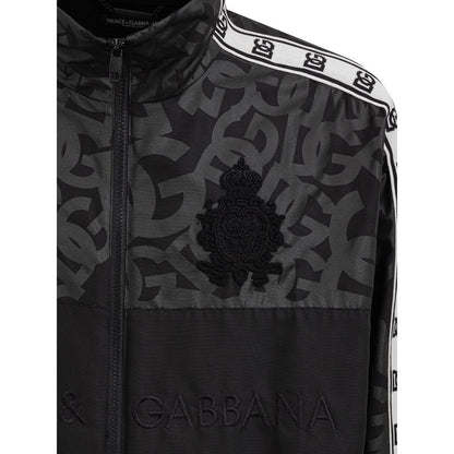 Dolce &amp; Gabbana Jacke aus schwarzem Polyester