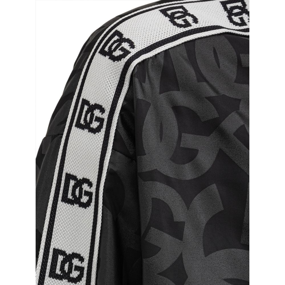 Dolce &amp; Gabbana Jacke aus schwarzem Polyester