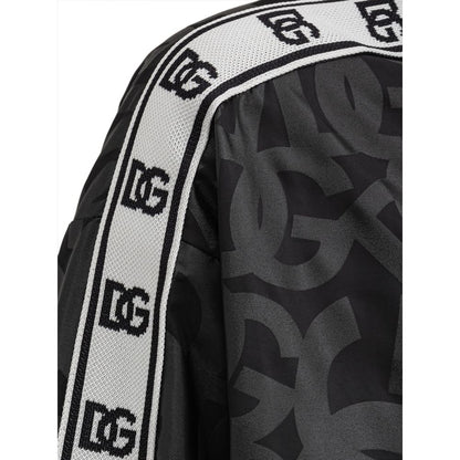 Dolce &amp; Gabbana Jacke aus schwarzem Polyester
