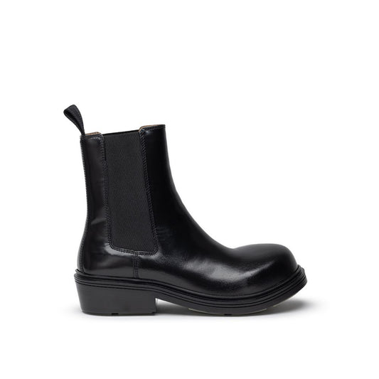 Bottega Veneta – Schwarzer Lederstiefel