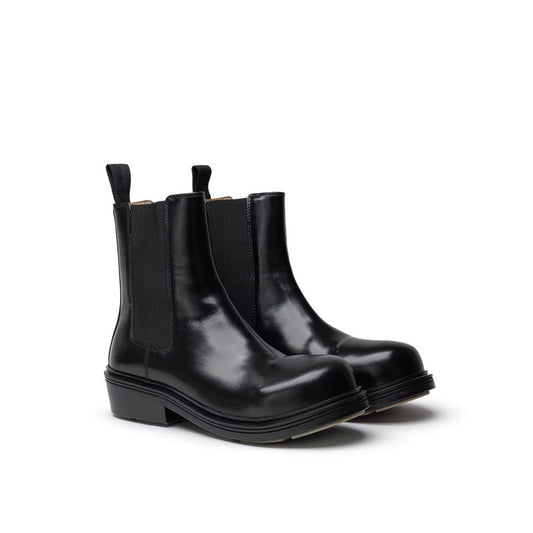 Bottega Veneta – Schwarzer Lederstiefel