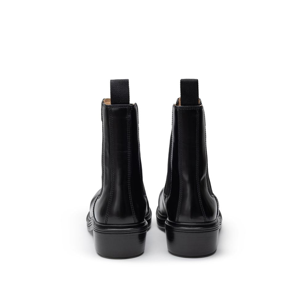 Bottega Veneta – Schwarzer Lederstiefel
