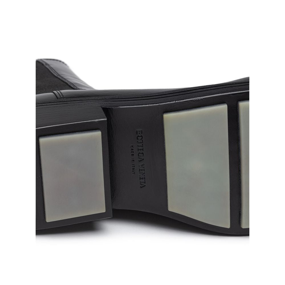 Bottega Veneta – Schwarzer Lederstiefel