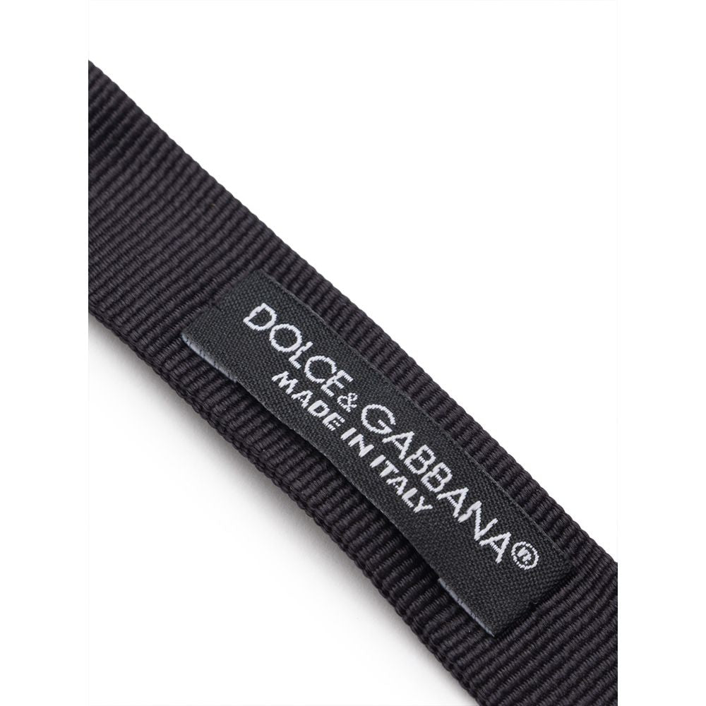 Dolce &amp; Gabbana Schwarze Seidenfliege