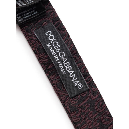 Dolce &amp; Gabbana Schwarze Seidenfliege