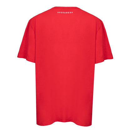 Dsquared² Rotes Baumwoll-T-Shirt