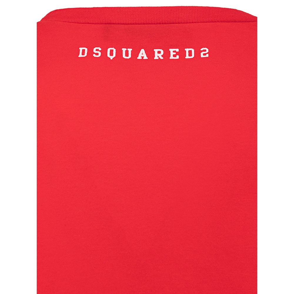 Dsquared² Rotes Baumwoll-T-Shirt