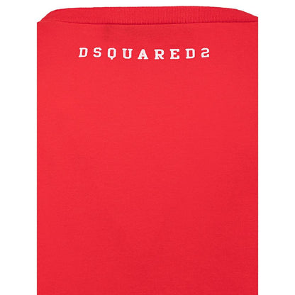 Dsquared² Rotes Baumwoll-T-Shirt