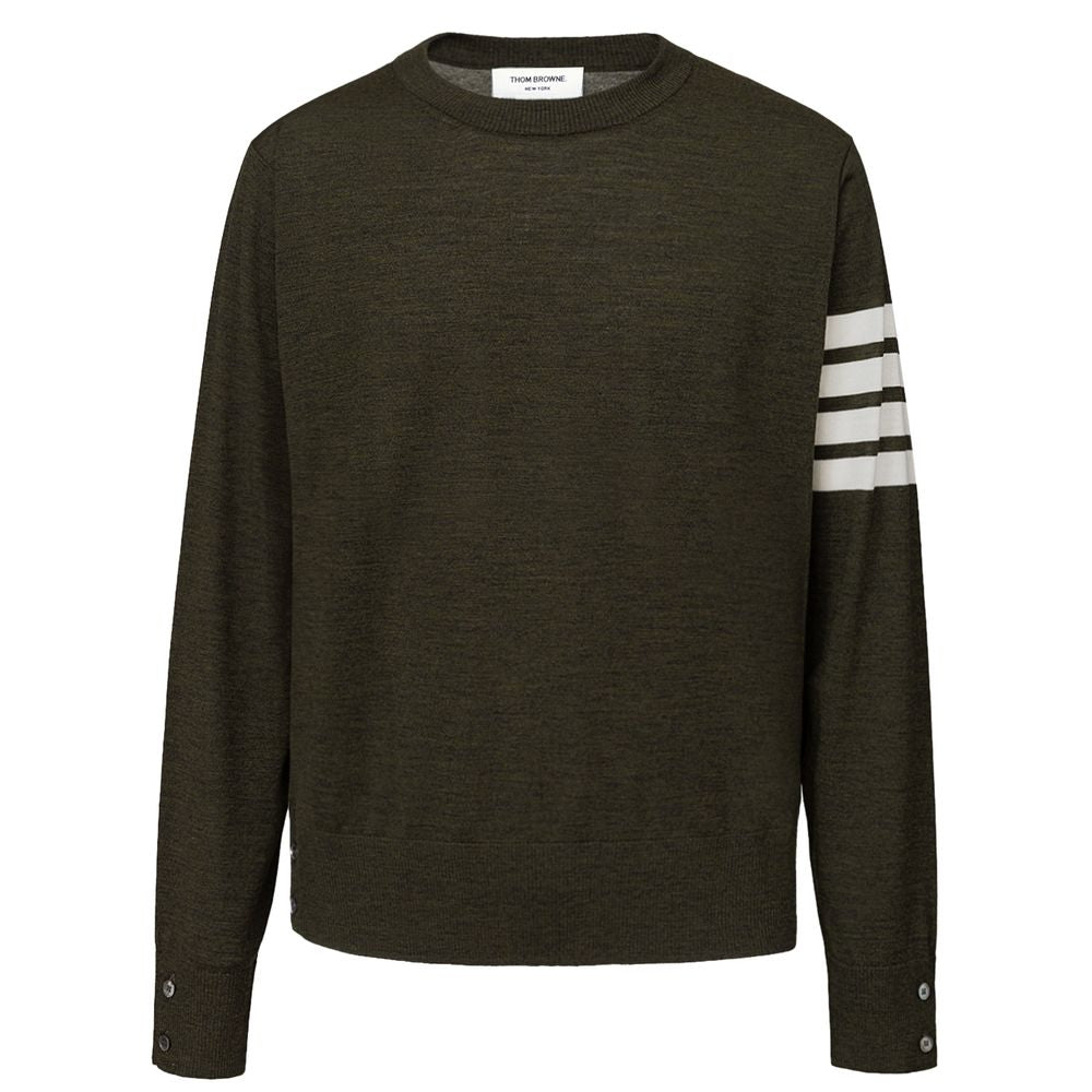 Grünes Woll-Sweatshirt von Thom Browne