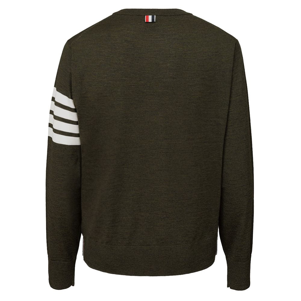 Grünes Woll-Sweatshirt von Thom Browne