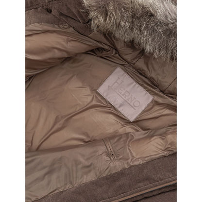 Herno Bomberjacke aus brauner Baumwolle