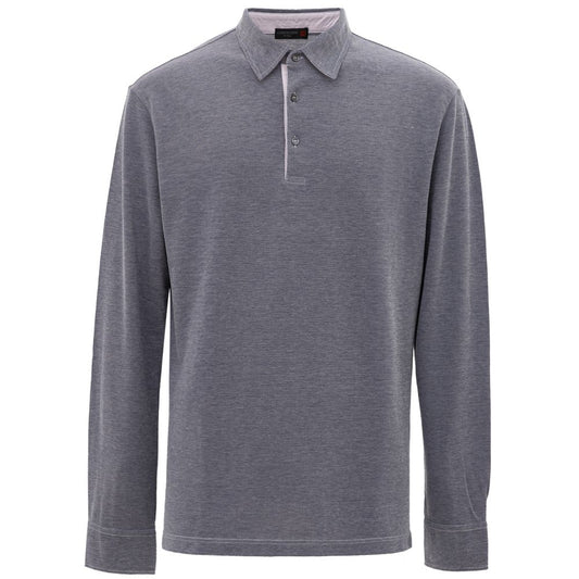 Corneliani Poloshirt aus blauer Baumwolle