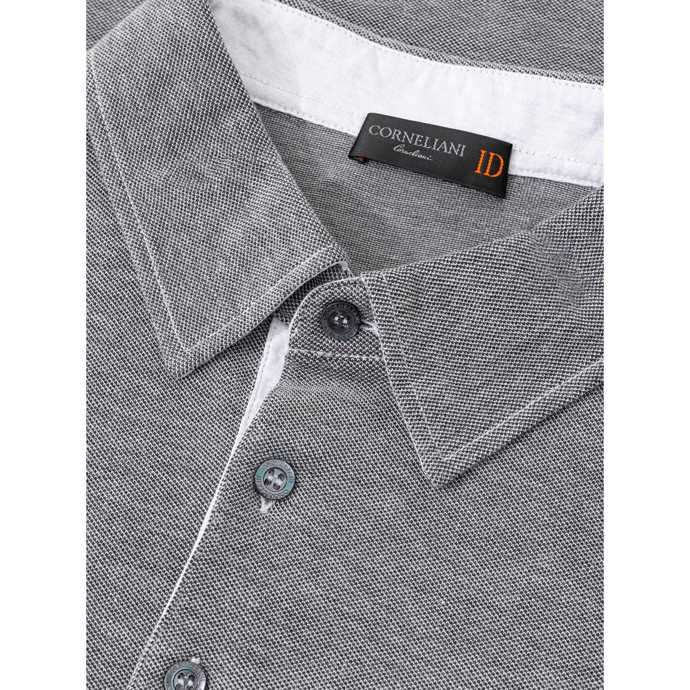 Corneliani Poloshirt aus grauer Baumwolle