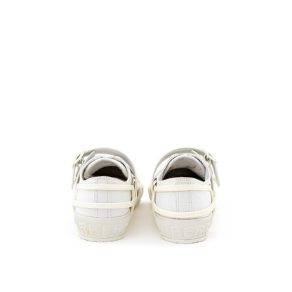 Burberry Weiße Baumwoll-Sneaker im sportlichen Stil