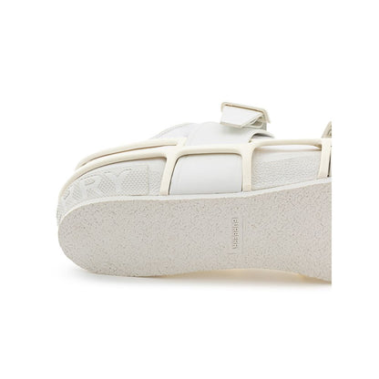 Burberry Weiße Baumwoll-Sneaker im sportlichen Stil
