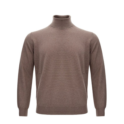 KANGRA Brown Wool Turtleneck