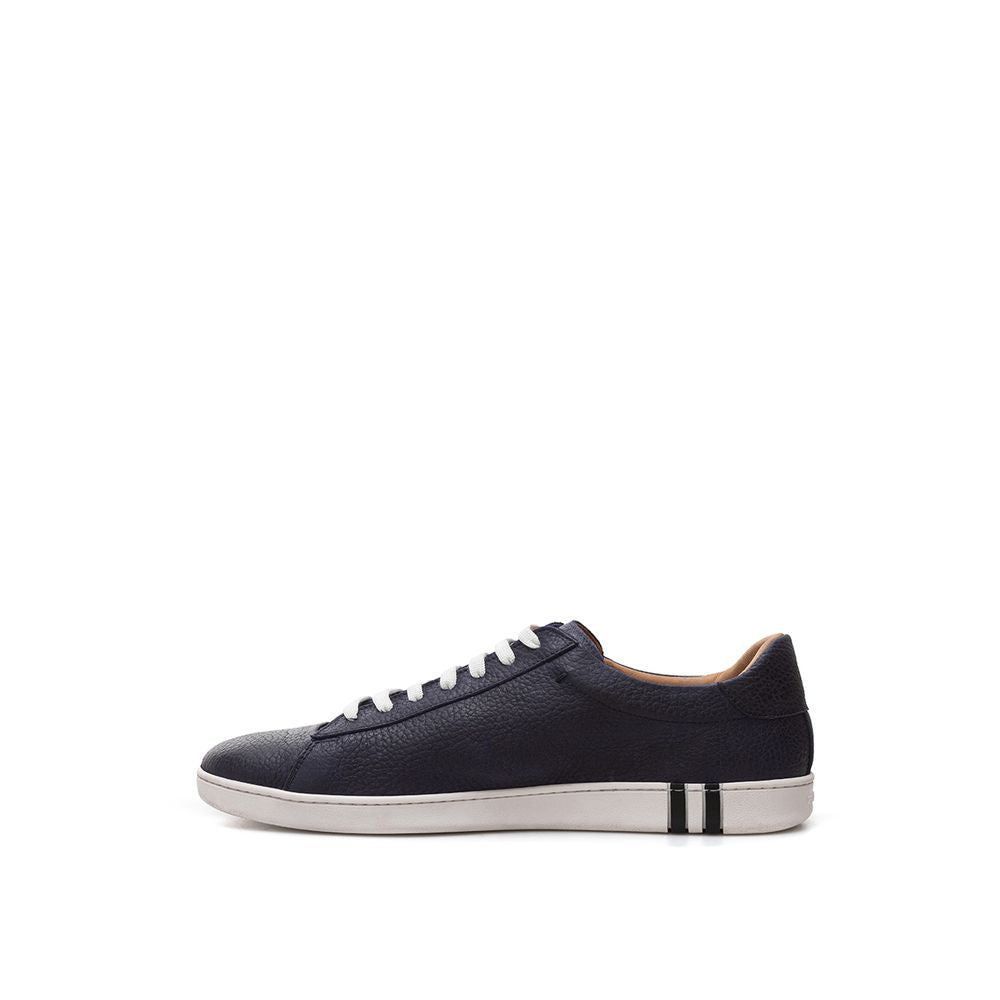 Bally Elegante blaue Leder-Sneaker für Herren