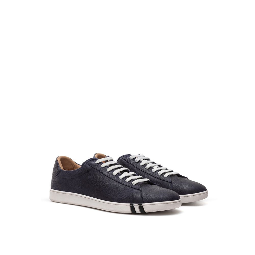 Bally Elegante blaue Leder-Sneaker für Herren