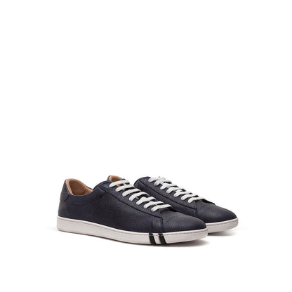 Bally Elegante blaue Leder-Sneaker für Herren