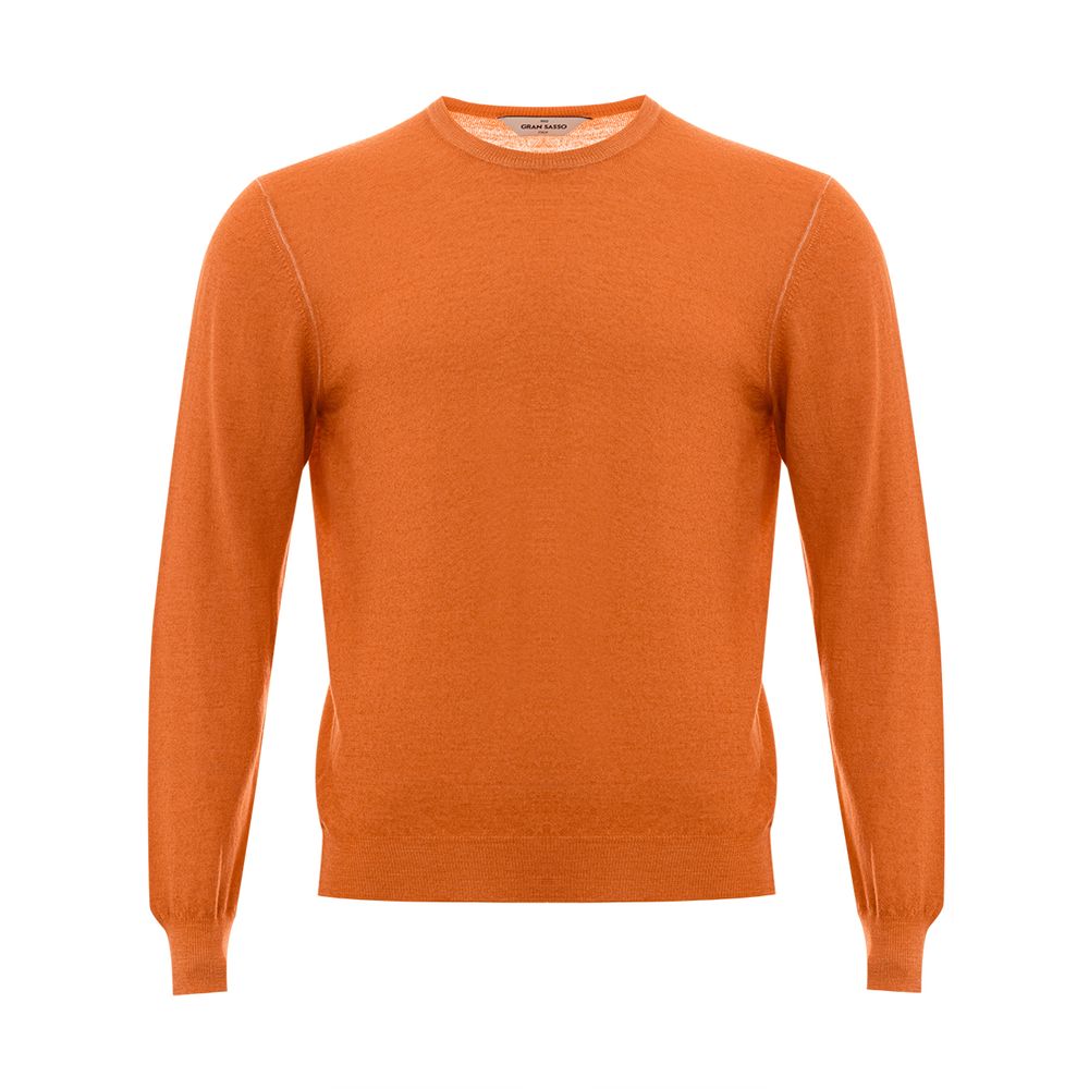 Gran Sasso orangefarbenes Woll-Sweatshirt