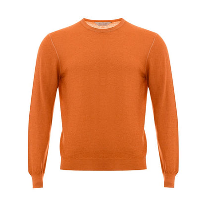 Gran Sasso orangefarbenes Woll-Sweatshirt